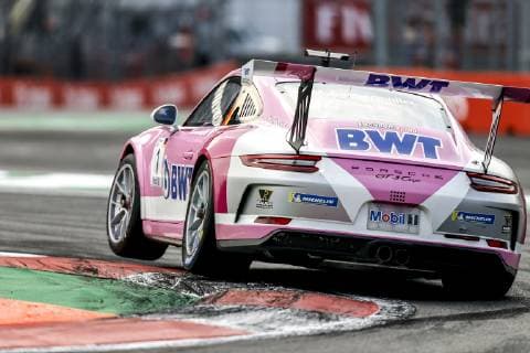 Motorsports: Porsche Mobil 1 Supercup, Mexico 2018, 1 Michael Ammermüller (D, BWT Lechner Racing) Mexico-City Mexico