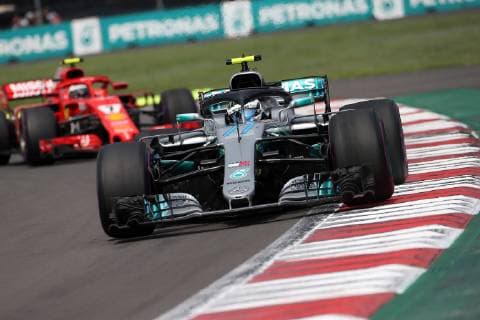 Photo4 LaPresse 28 10 2018 Mexico City,Mexico Grand Prix Formula One Mexico 2018 In the pic: Valtteri Bottas (FIN) Mercedes AMG F1 W09 and Kimi Raikkonen (FIN) Scuderia Ferrari SF71H  Copyright: xPhoto4 LaPressex