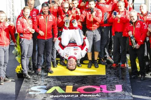 Sport Themen der Woche KW43 Sport Bilder des Tages PODIUM VICTOIRE DE SEBASTIEN LOEB ET DANIEL ELENA AUTOMOBILE : WRC Motorsport Rallye WM Rallye RACC catalogne - 28 10 2018 SPRESSE PANORAMIC 