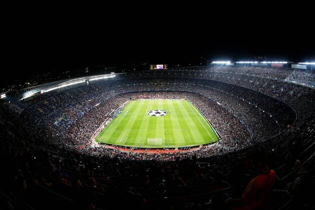Fußball, Stadiongeschichte FC Barcelona General view, OCTOBER 24, 2018 - Football Soccer : Genaral view of Barcelona s stdium Camp Nou before UEFA Champions League Matchday 3 Group B match between FC Barcelona Barca 2-0 FC Internazionale Milano the Camp Nou Stadium in Barcelona, Spain. Noxthirdxpartyxsales  (89407936)