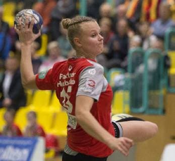 Frankfurt (Oder), 03.11.2018 - DHB- Pokal Frauen Runde 3 Frankfurter HC vs BVB Dortmund Handball 24:33 erzielte 9 Teffer in diesem Spiel fuer den FHC, davon 6 Siebenmeter.