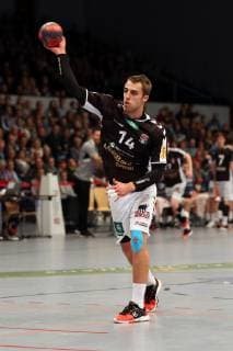 Handball Handball 3.Liga Nord 2018 2019 - Handball Sportverein Hamburg vs. TSV Bayer Dormagen Lukas Ossenkopp (Hamburg),7m erfolgreich Sporthalle Hamburg Hamburg