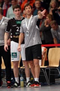 Handball Handball 3.Liga Nord 2018 2019 - Handball Sportverein Hamburg vs. TSV Bayer Dormagen Thies Bergemann (Hamburg),Trainer Torsten Jansen (Hamburg), Sporthalle Hamburg Hamburg