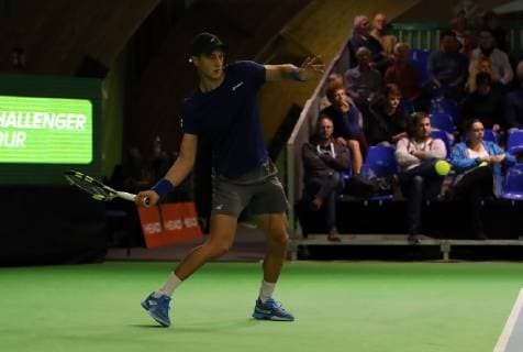 04.11.2018 - Tennis - ATP Tennis Herren Challenger Cup - Bauer Watertechnology-Cup 2018 - Internationale Deutsche Hallenmeisterschaft - Finale Einzel - DaMa - Antoine Hoang (FRA)