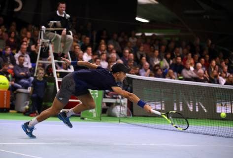 04.11.2018 - Tennis - ATP Tennis Herren Challenger Cup - Bauer Watertechnology-Cup 2018 - Internationale Deutsche Hallenmeisterschaft - Finale Einzel - DaMa - Antoine Hoang (FRA)