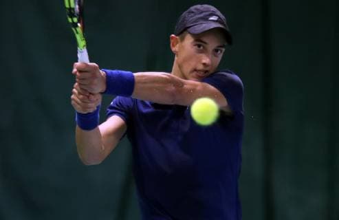04.11.2018 - Tennis - ATP Tennis Herren Challenger Cup - Bauer Watertechnology-Cup 2018 - Internationale Deutsche Hallenmeisterschaft - Finale Einzel - DaMa - Antoine Hoang (FRA)