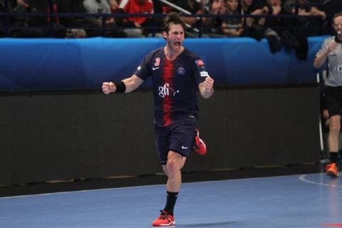 Uwe Gensheimer (Paris) HANDBALL : Velux EHF Champions League - 6eme journee - Paris Saint-Germain HB vs MOL-Pick Szeged - 04 11 2018 KevinDomas Panoramic 
