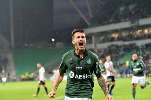 Fußball, AS St. Etienne - SCO Angers Joie de Mathieu Debuchy (saint etienne) FOOTBALL : Saint Etienne vs Angers - Ligue 1 Conforama - 04 11 2018 FredericChambert Panoramic 