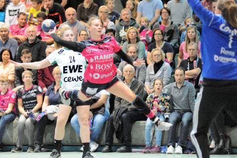 Tamara Haggerty (TusSies Metzingen 55) TusSies Metzingen, Handball, HBF, EHF-Cup, Ligaspiel, 04.11.2018, Foto:TBaur Eibner TusSies Metzingen vs. VfL Oldenburg Metzingen Copyright: xEIBNER TobiasxBaurx EP_TBR