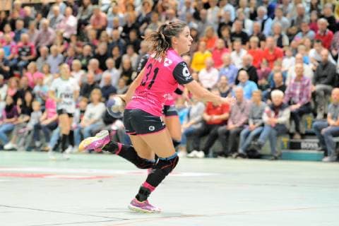Kelly Vollebregt (TusSies Metzingen 31) TusSies Metzingen, Handball, HBF, EHF-Cup, Ligaspiel, 04.11.2018, Foto:TBaur Eibner TusSies Metzingen vs. VfL Oldenburg Metzingen Copyright: xEIBNER TobiasxBaurx EP_TBR