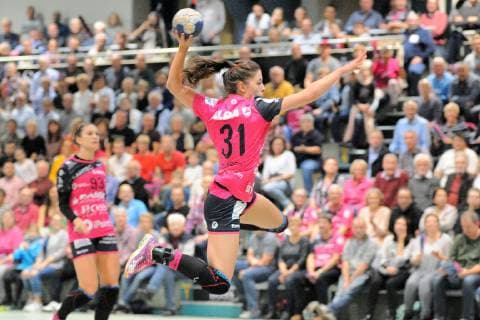Kelly Vollebregt (TusSies Metzingen 31) TusSies Metzingen, Handball, HBF, EHF-Cup, Ligaspiel, 04.11.2018, Foto:TBaur Eibner TusSies Metzingen vs. VfL Oldenburg Metzingen Copyright: xEIBNER TobiasxBaurx EP_TBR
