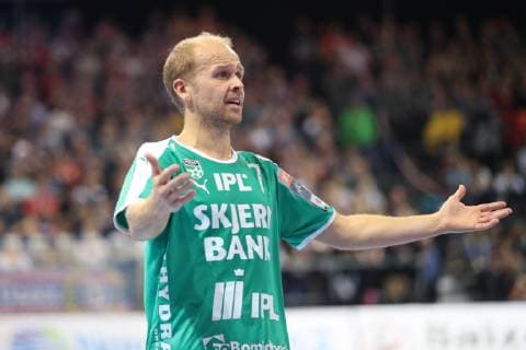 SG Flensburg-Handewitt vs Skjern Handbold, Handball, EHF Champions League Gruppenphase, 04.11.18 Anders Eggert (Skjern Handbold, 07) gestikuliert