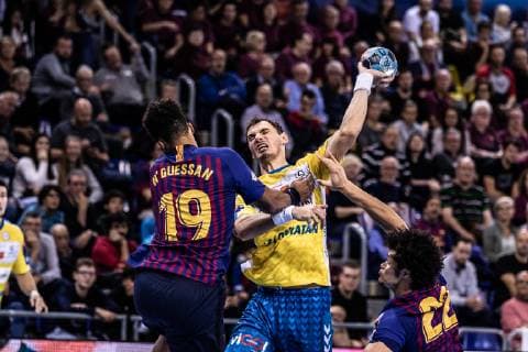 November 4, 2018 - Barcelona, Barcelona, Spain - Krzysztof Lijewski, 19 of PGE Vive Kielce in actions during VELUX EHF Champions League match between FC Barcelona Barca Lassa and PGE Vive Kielce on November 04, 2018 at Palau Blaugrana, in Barcelona, Spain, Handball: VELUX EHF Champions League - Fc Barcelona Lassa v PGE Vive Kielce. - ZUMAa181 20181104_zaa_a181_072 Copyright: xAFP7x
