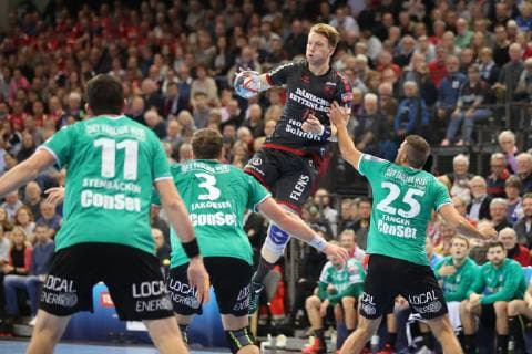 Simon Jeppsson (SG Flensburg-Handewitt, 17) Flensburg Schleswig-Holstein Deutschland Flens-Arena Copyright: xAgentur54Gradx xSpeedphotosx