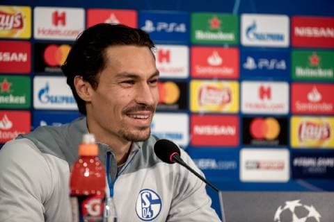 03.11.2018, Fussball, Saison 2018 2019, Champions League, 4. Spieltag -Pressekonferenz + Abschlusstraining FC Schalke 04 Benjamin STAMBOULI (FC Schalke 04) Gelsenkirchen Veltins Arena NRW Deutschland