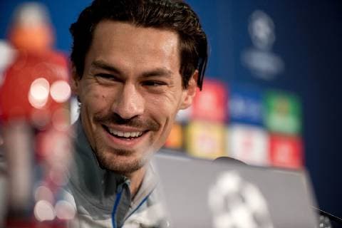 03.11.2018, Fussball, Saison 2018 2019, Champions League, 4. Spieltag -Pressekonferenz + Abschlusstraining FC Schalke 04 Benjamin STAMBOULI (FC Schalke 04) Gelsenkirchen Veltins Arena NRW Deutschland