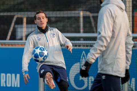 05.11.2018, Fussball, Saison 2018 2019, Champions League, 4. Spieltag -Pressekonferenz + Abschlusstraining FC Schalke 04 Sebastian Rudy (FC Schalke 04) Gelsenkirchen Veltins Arena NRW Deutschland
