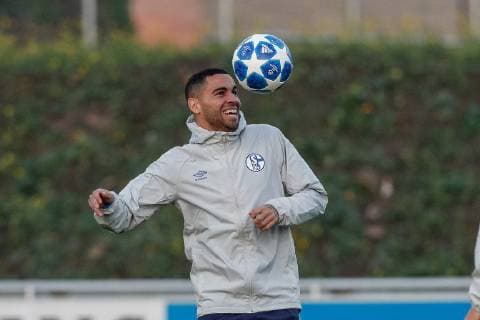 05.11.2018, Fussball, Saison 2018 2019, Champions League, 4. Spieltag -Pressekonferenz + Abschlusstraining FC Schalke 04 Omar Mascarell (FC Schalke 04) Gelsenkirchen Veltins Arena NRW Deutschland