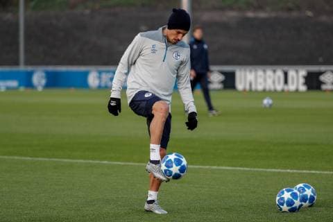 05.11.2018, Fussball, Saison 2018 2019, Champions League, 4. Spieltag -Pressekonferenz + Abschlusstraining FC Schalke 04 Benjamin STAMBOULI (FC Schalke 04) Gelsenkirchen Veltins Arena NRW Deutschland
