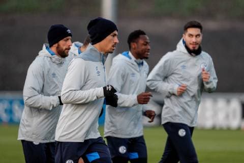 05.11.2018, Fussball, Saison 2018 2019, Champions League, 4. Spieltag -Pressekonferenz + Abschlusstraining FC Schalke 04 Benjamin STAMBOULI (FC Schalke 04) Gelsenkirchen Veltins Arena NRW Deutschland
