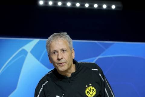 Trainer Lucien Favre ( Borussia Dortmund ), Pressekonferenz, Atletico Madrid vs. Borussia Dortmund, Fussball, Champions League Gruppenphase, 05.11.2018 Pressekonferenz , Atletico Madrid vs. Borussia Dortmund, Fussball, Champions League Gruppenphase, 05.11.2018 Madrid Copyright: xLanger Eibner-Pressefotox EP_HLR