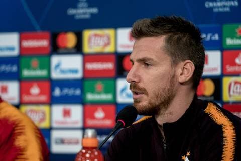 05.11.2018, Fussball, Saison 2018 2019, Champions League, 4. Spieltag -Pressekonferenz + Abschlusstraining Galatasaray Istanbul Serdar Aziz (Galatasaray Istanbul) Gelsenkirchen Veltins Arena NRW Deutschland