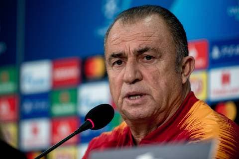 Sport Bilder des Tages 05.11.2018, Fussball, Saison 2018 2019, Champions League, 4. Spieltag -Pressekonferenz + Abschlusstraining Galatasaray Istanbul Cheftrainer Fatih Terim (Galatasaray Istanbul) Gelsenkirchen Veltins Arena NRW Deutschland