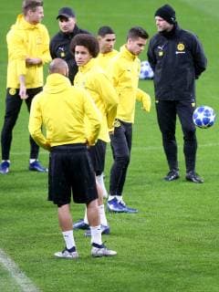 Axel Witsel ( Borussia Dortmund 28 ), Training, Atletico Madrid vs. Borussia Dortmund, Fussball, Champions League Gruppenphase, 05.11.2018 Training , Atletico Madrid vs. Borussia Dortmund, Fussball, Champions League Gruppenphase, 05.11.2018 Madrid Copyright: xLanger Eibner-Pressefotox EP_HLR