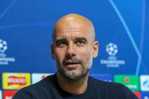 Manchester City press conference PK Pressekonferenz Manager of Manchester City, Pep Guardiola during the Manchester City press conference at the Etihad Stadium, Manchester Content Not Available For UK Newspapers Copyright: xStevexMcCormickx FIL-12509-0003