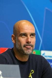Manchester City press conference PK Pressekonferenz Manager of Manchester City, Pep Guardiola during the Manchester City press conference at the Etihad Stadium, Manchester Content Not Available For UK Newspapers Copyright: xStevexMcCormickx FIL-12509-0017