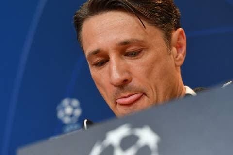 Niko KOVAC (Trainer Bayern Muenchen), skeptisch, Einzelbild,angeschnittenes Einzelmotiv,Portraet,Portrait,Porträt. Pressekonferenz FC Bayern Muenchen vor dem Champions League Spiel gegen AEK Athen, Fussball,am 06.11..2018,.