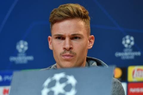 Joshua KIMMICH (Bayern Muenchen), Einzelbild,angeschnittenes Einzelmotiv,Portraet,Portrait,Porträt. Pressekonferenz FC Bayern Muenchen vor dem Champions League Spiel gegen AEK Athen, Fussball,am 06.11..2018,.