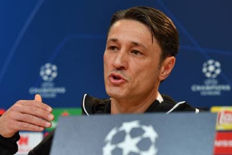 Niko KOVAC (Trainer Bayern Muenchen), Gestik, Einzelbild,angeschnittenes Einzelmotiv,Portraet,Portrait,Porträt. Pressekonferenz FC Bayern Muenchen vor dem Champions League Spiel gegen AEK Athen, Fussball,am 06.11..2018,.