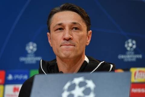 Niko KOVAC (Trainer Bayern Muenchen), skeptisch, Einzelbild,angeschnittenes Einzelmotiv,Portraet,Portrait,Porträt. Pressekonferenz FC Bayern Muenchen vor dem Champions League Spiel gegen AEK Athen, Fussball,am 06.11..2018,.