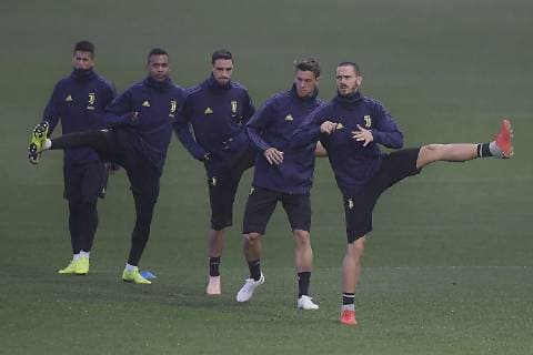 Fußball, CL, Juventus Turin Training Photo LaPresse - Fabio Ferrari November 06, 2018 Turin, Italy soccer Juventus fc session training day before Juventus Fc vs Manchester United ManU - Uefa Champions League 2018 2019 - Allianz Stadium - Group H. In the pic:Bonucci  Copyright: xFabioxFerrari LaPressex