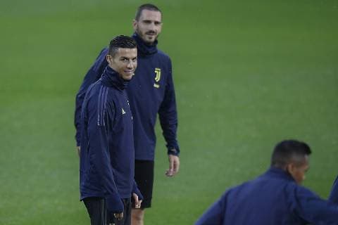 Fußball, CL, Juventus Turin Training Photo LaPresse - Fabio Ferrari November 06, 2018 Turin, Italy soccer Juventus fc session training day before Juventus Fc vs Manchester United ManU - Uefa Champions League 2018 2019 - Allianz Stadium - Group H. In the pic:Cristiano Ronaldo  Copyright: xFabioxFerrari LaPressex