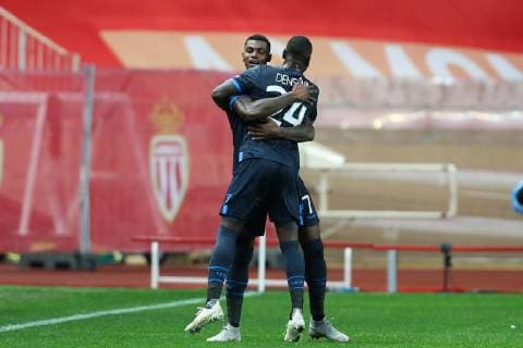 Club s Wesley Moraes celebrates after scoring during a game between AS Monaco and Belgian soccer team Club Brugge KV in the Principality of Monaco, Tuesday 06 November 2018, on day four of the UEFA Champions League, in group A. BRUNOxFAHY  x05462721x