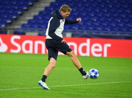 06.11.2018, xmeix, Fussball UEFA Champions League, Pressekonferenz Abschlusstraining Olympique Lyon - TSG 1899 Hoffenheim, emspor, v.l. Hoffenheims Trainer Julian Nagelsmann (TSG 1899 Hoffenheim) DFL DFB REGULATIONS PROHIBIT ANY USE OF PHOTOGRAPHS as IMAGE SEQUENCES and or QUASI-VIDEO Lyon
