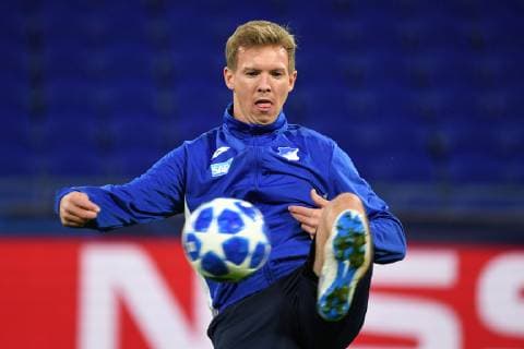 Sport Bilder des Tages 06.11.2018, xmeix, Fussball UEFA Champions League, Pressekonferenz Abschlusstraining Olympique Lyon - TSG 1899 Hoffenheim, emspor, v.l. Hoffenheims Trainer Julian Nagelsmann (TSG 1899 Hoffenheim) DFL DFB REGULATIONS PROHIBIT ANY USE OF PHOTOGRAPHS as IMAGE SEQUENCES and or QUASI-VIDEO Lyon