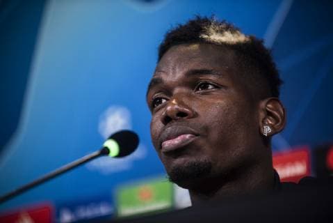 Paul Pogba of Manchester United ManU during the press conference PK Pressekonferenz before the UEFA Champions League match between Juventus and Manchester United at the Juventus Stadium, Turin, Italy on 6 November 2018. Copyright: xAlbertoxGandolfox 21830028