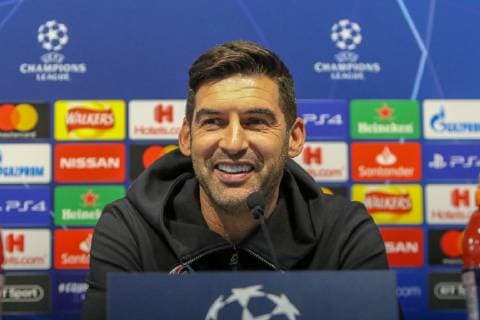 Shakhtar Donetsk press conference PK Pressekonferenz Nuno Campos, manger of Shakhtar Donetsk during a press conference at the Etihad Stadium, Manchester Content Not Available For UK Newspapers Copyright: xStevexMcCormickx FIL-12510-0005