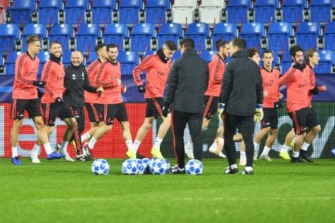 Soccer players of Real Madrid in action during the training session prior to 4th round Football Champions League group G match: Viktoria Plzen vs Real Madrid in Pilsen, Czech Republic, November 6, 2018. (CTKxPhoto MiroslavxChaloupka) CTKPhotoP201811060968601  cha18