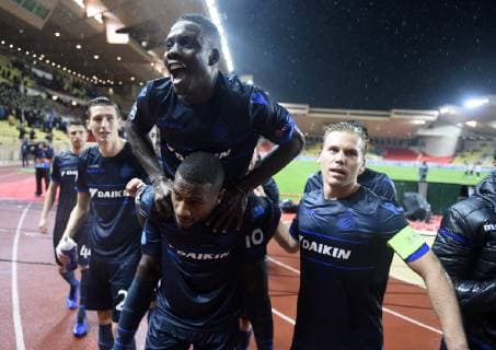 Fußball, CL, AS Monaco - FC Brügge celebration Club Brugge FOOTBALL : AS Monaco vs Club Bruges Ligue des Champions - Monaco - 06 11 2018 PhotoNews Panoramic  775218872