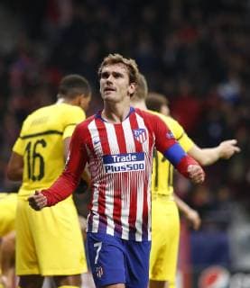 Madrid, Spain. 06th November 2018: Antoine Griezmann, forward from Atletico de Madrid, during the UEFA Champions League group stage against Borussia Dortmund at estadio Wanda Metropolitano. (Photo by: Ivan Abanades Medina Cordon Press).  xIvanxAbanadesxMedinax xx