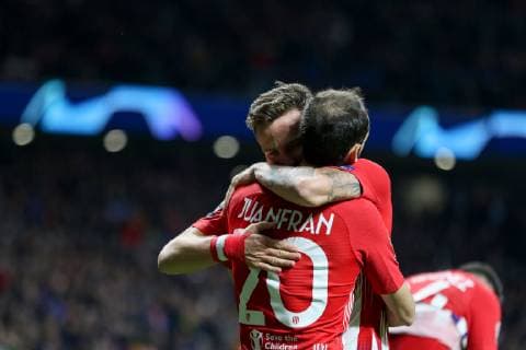 November 6, 2018 - Madrid, MADRID, SPAIN - Saul of Atletico de Madrid celebrates the goal during the UEFA Champions League football match between Atletico de Madrid and Borussia Dormund on November 06th, 2018 at Estadio Wanda Metropolitano in Madrid, Spain. Soccer: Champions League - At. Madrid v Borussia Dormund - ZUMAa181 20181106_zaa_a181_353 Copyright: xAFP7x