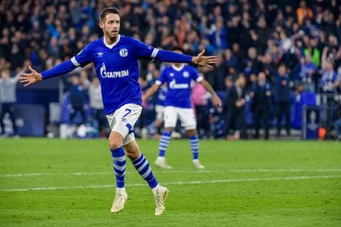Sport Bilder des Tages Mark Uth (FC Schalke 04 7) beim Torjubel nach dem Treffer zum 2:0 beim Champions League Spiel zwischen dem FC Schalke 04 und Galatasaray Istanbul am 06.11.2018, FC Schalke 04 vs Galatasaray Istanbul, Champions League Gruppenphase, 06.11.2018 Gelsenkirchen Copyright: xSchuelerx xEibnerx-xPressefotox EP_EER
