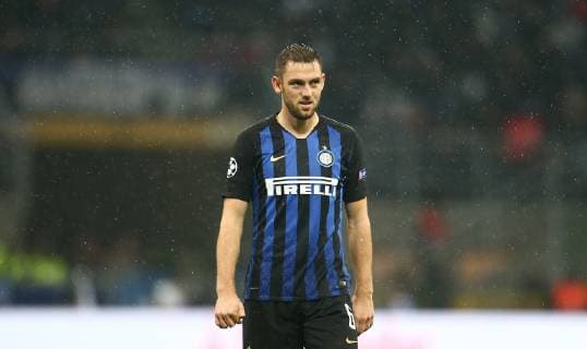 Photo LaPresse - Spada November 06 , 2018 Milan ( Italy ) Soccer Inter vs Barcelona - Champions League - "San Siro Stadium " In the pic: De Vrij  Copyright: xSpada LaPressex