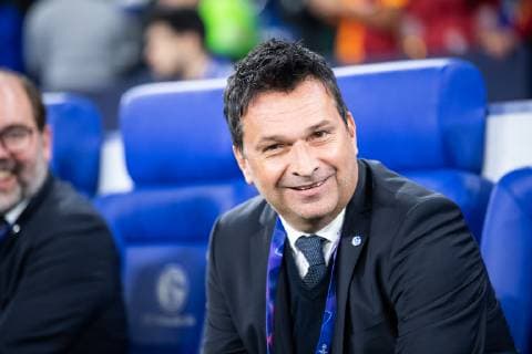 06.11.2018, xkvx, Fussball UEFA Champions League, FC Schalke 04 - Galatasaray Istanbul emspor, v.l. Sportdirektor Christian Heidel (S04 - Schalke 04) (DFL DFB REGULATIONS PROHIBIT ANY USE OF PHOTOGRAPHS as IMAGE SEQUENCES and or QUASI-VIDEO) Gelsenkirchen
