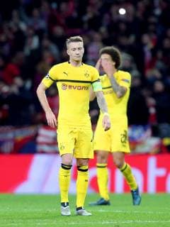 Marco Reus ( Borussia Dortmund 11 ) Axel Witsel ( Borussia Dortmund 28 ) nach dem 2:0, Atletico Madrid vs. Borussia Dortmund, Fussball, Champions League Gruppenphase, 06.11.2018 Atletico Madrid vs. Borussia Dortmund, Fussball, Champions League Gruppenphase, 06.11.2018 Madrid Copyright: xLanger Eibner-Pressefotox EP_HLR
