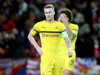 Marco Reus ( Borussia Dortmund 11 ) Axel Witsel ( Borussia Dortmund 28 )nach dem 2:0, Atletico Madrid vs. Borussia Dortmund, Fussball, Champions League Gruppenphase, 06.11.2018 Atletico Madrid vs. Borussia Dortmund, Fussball, Champions League Gruppenphase, 06.11.2018 Madrid Copyright: xLanger Eibner-Pressefotox EP_HLR